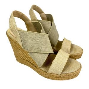 LAUREN RALPH LAUREN ESPADRILLE WEDGE WOMENS SIZE 9